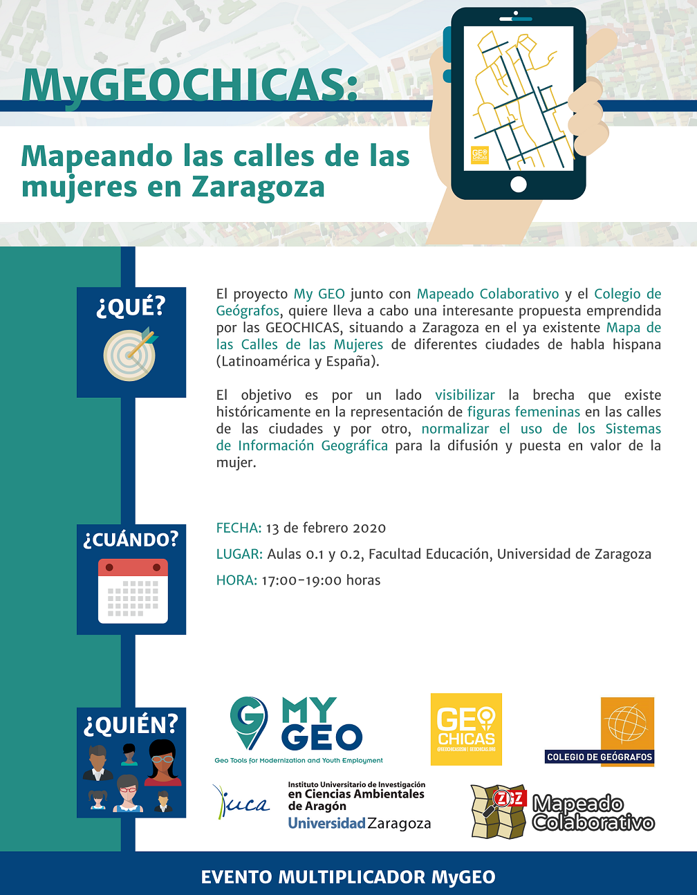 My GEOCHICAS: Mapping the streets of women in Zaragoza.