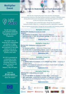 MY GEO Multiplier Events: professionals and academics experiences related to the use of GIS tools